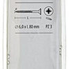 Mack 1017265 - vis pour panneaux d'aggloméré avec tête plaquée jaune. 5 pièces 6,0 x 80 mm | 5 pièces