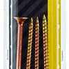 Mack 1017268 - vis pour panneaux d'aggloméré avec tête plaquée jaune. 4 pièces 6,0 x 120 mm | 5 pièces