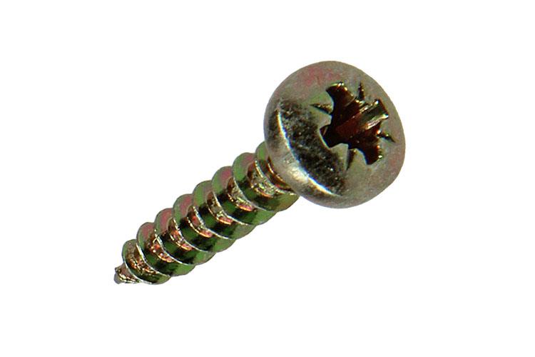 Mack 1017272 - vis pour panneaux d'aggloméré à tête cylindrique plaquée jaune 30 pièces 4,0 x 20 mm | 10 pièces