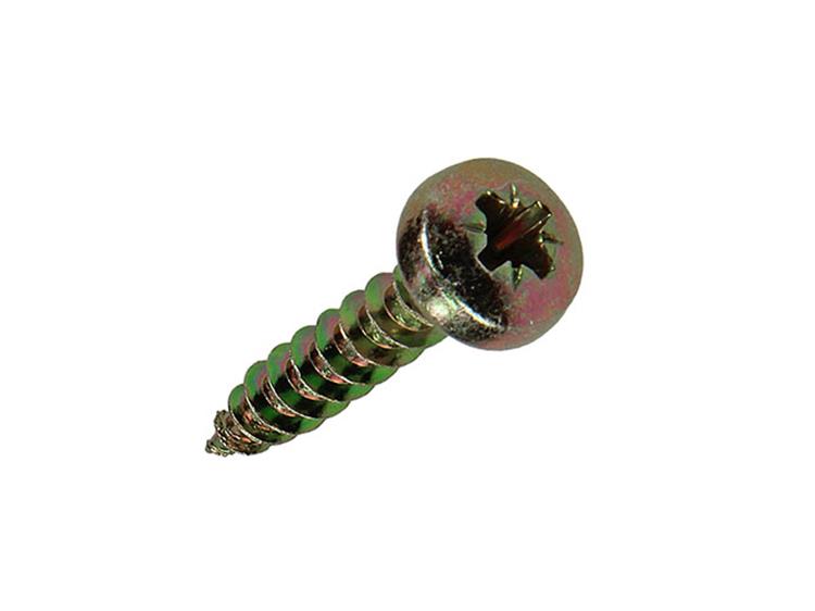 Mack 1017278 - vis pour panneaux d'aggloméré à tête cylindrique plaquée jaune 18 pièces 5,0 x 25 mm | 10 pièces