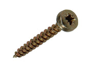 Mack 1017280 - vis pour panneaux d'aggloméré à tête cylindrique plaquée jaune 12 pièces 5,0 x 40 mm | 10 pièces - afbeelding 1