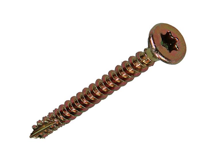 Mack 1017297 - spaanplschr.vzkop-selfb. plaqué jaune 18 pièces 4,0 x 40 mm | 10 pièces