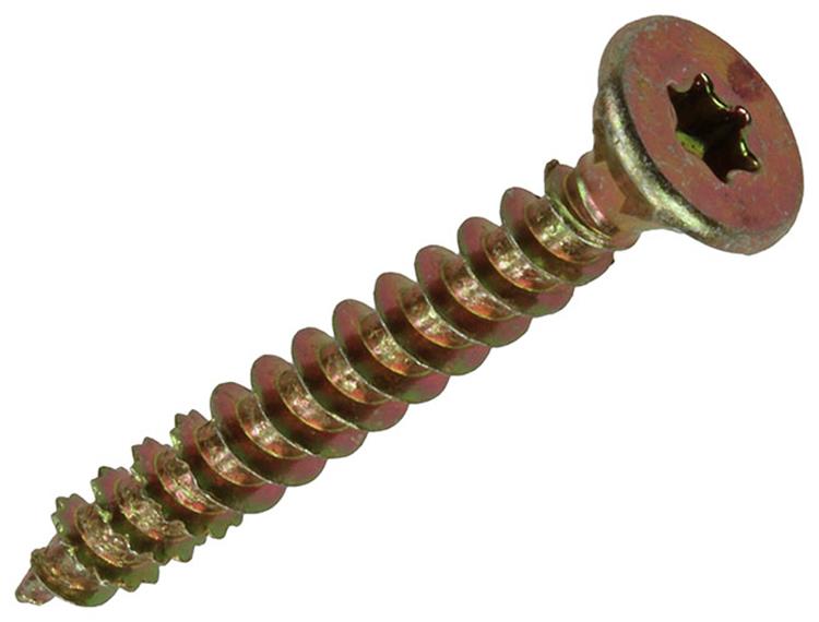 Mack 1017304 - spainplschr.vzkop-selfb. plaqué jaune 16 pcs 4,5 x 35 mm | 10 pièces