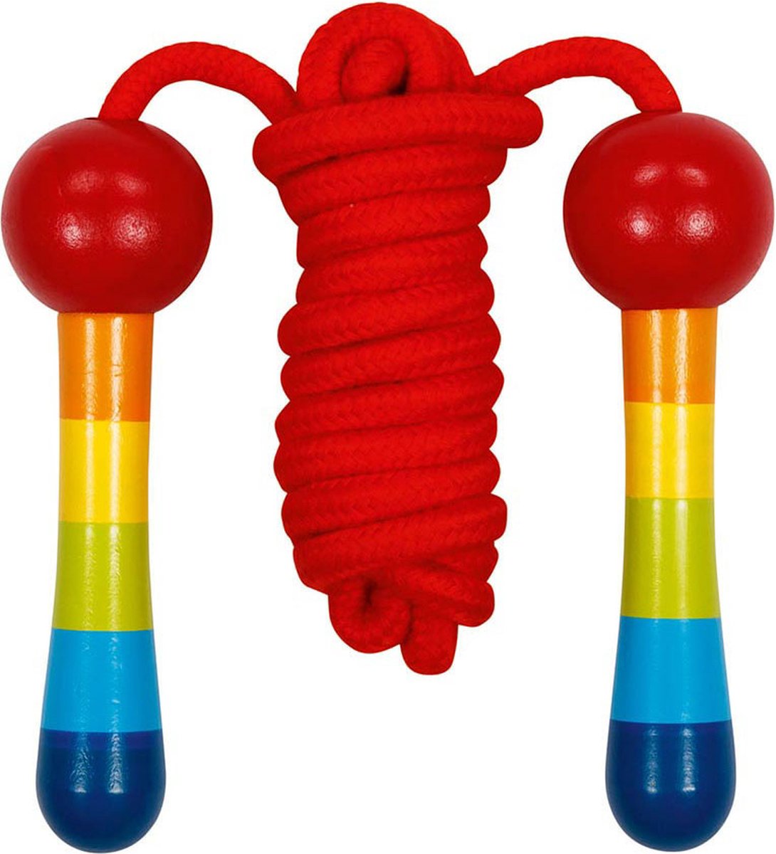 Goki Wooden Jumping Corde Rainbow, 200 cm
