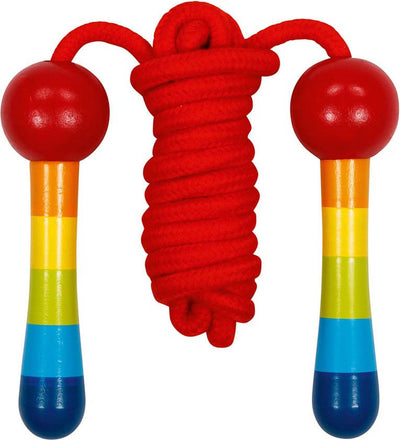 Goki Wooden Jumping Corde Rainbow, 200 cm