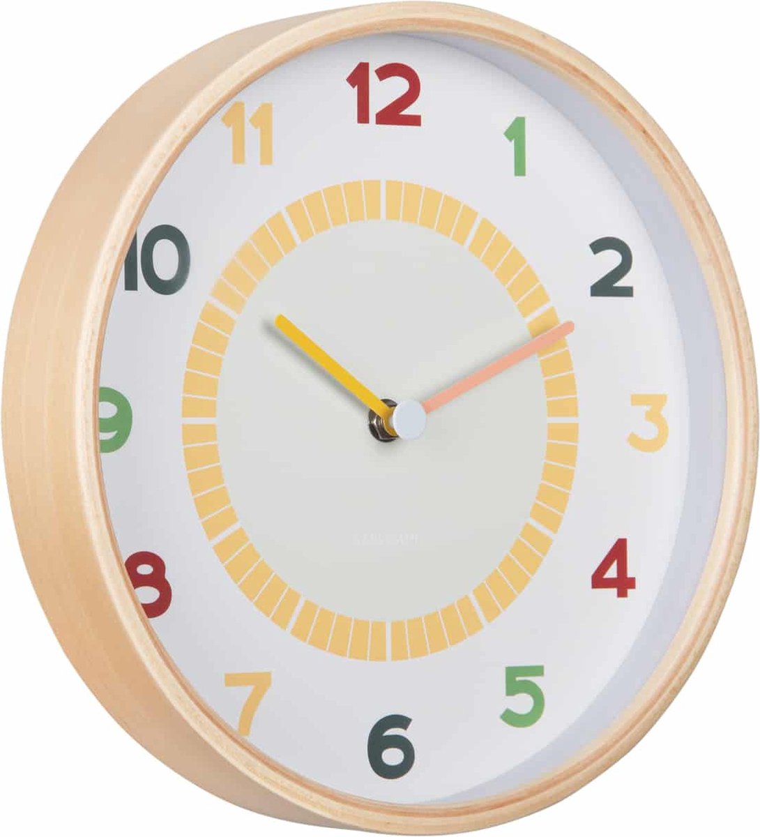 Karlsson horloge murale chico - multicolore - ø25cm - horloge murale scandinave