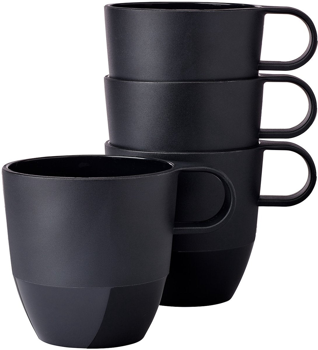 Mepal mug silueta - 4x 300 ml - tasse à café - nordique noir