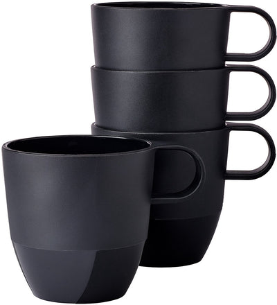 Mepal mug silueta - 4x 300 ml - tasse à café - nordique noir