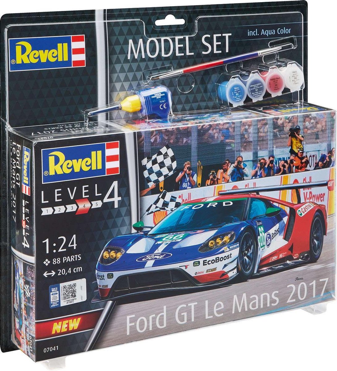 Maquette Revell - Ford GT Le Mans 1:24 - 88 pièces.