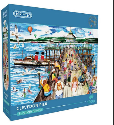 Gibsons - Clevedon Pier (par Elizabeth Blustin) - 1000 pièces 68×49cm (L×H) - puzzle pour adultes