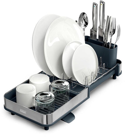 Égouttoir extensible compact en acier mince Joseph Joseph Extend™ (gris)