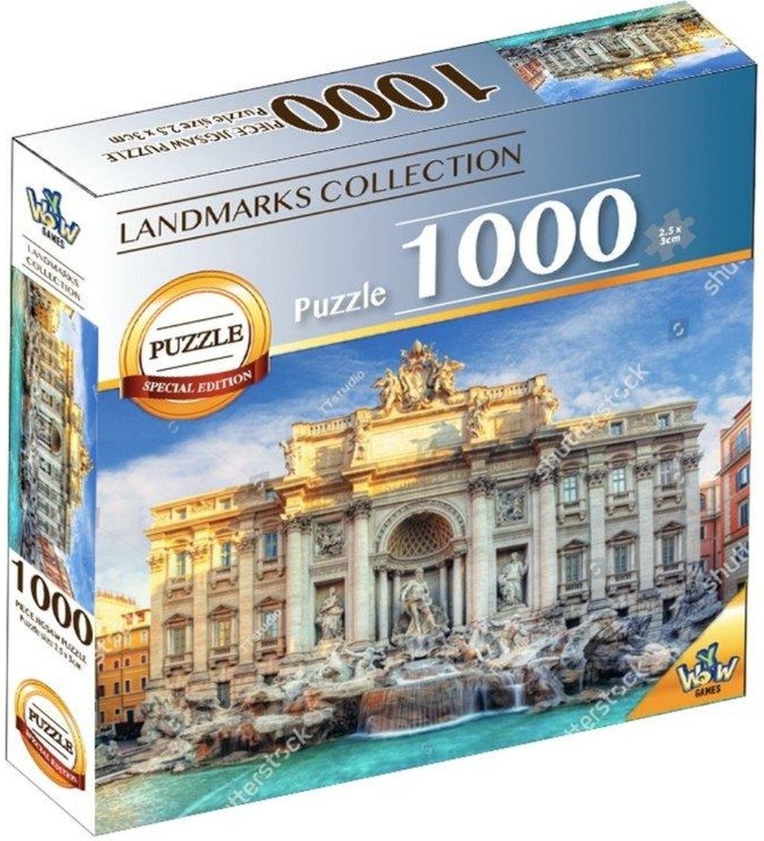 Puzzle Braet monuments du monde - Fontaine de Trevi 1000 pièces