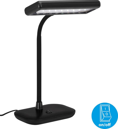 Briloner - lumière du jour - lampe de bureau LED - lampe lumière du jour - lampe de table - rotative et inclinable - 75 w - noir