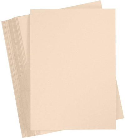 Carton coloré Creativ company, a4, feuille 210x297 mm, 180 gr, beige, 100 feuilles 1 boîte