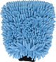 gant de toilette en microfibre 25 x 19 x 4 cm bleu