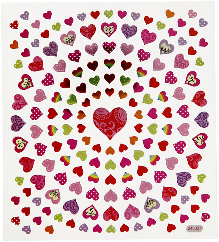 Creativ Company autocollants petits coeurs, 1 vel