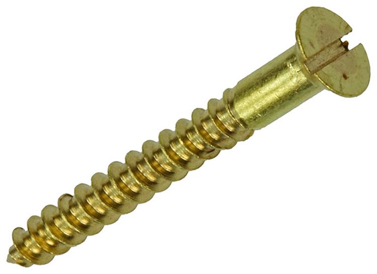Mack 1019652 - vis à bois tête fraisée laiton 9 pcs 3,5 x 30 mm | 10 pièces