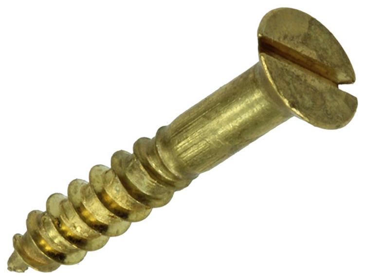 Mack 1019653 - vis à bois tête fraisée laiton 9 pcs 4,0 x 25 mm | 10 pièces