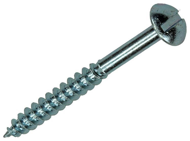 Mack 1017375 - vis à bois à tête cylindrique en acier galvanisé 10 pcs 4,0 x 40 mm | 10 pièces