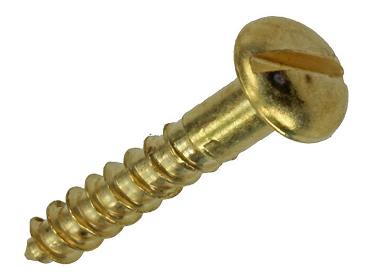 Mack 1019662 - vis à bois tête cylindrique laiton 10 pcs 3,5 x 20 mm | 10 pièces