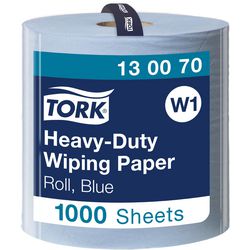 Chiffon de nettoyage Tork | l340xw369ca. millimètres | bleu | 2 couches, avec relief | roue | 1 pièce - 130070 130070