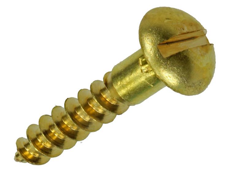 Mack 1019663 - vis à bois tête cylindrique laiton 9 pcs 4,0 x 20 mm | 10 pièces