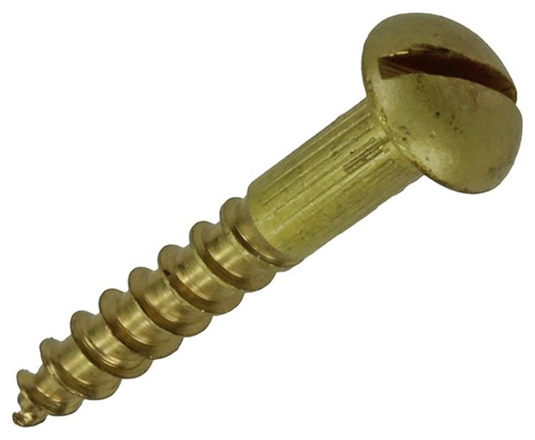 Mack 1019664 - vis à bois tête cylindrique laiton 8 pcs 4,0 x 25 mm | 10 pièces