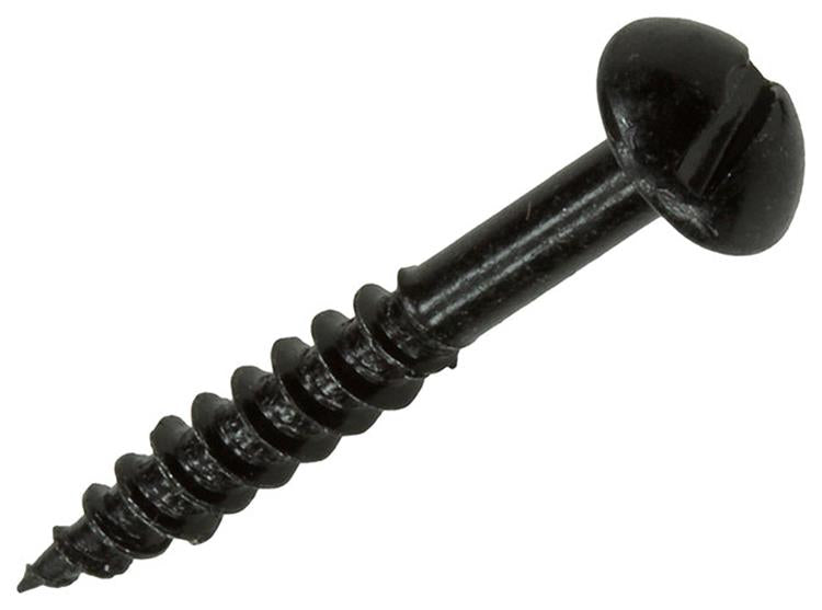 Mack 1017385 - vis à bois tête cylindrique galvanisée noire 10 pcs 4,0 x 30 mm | 10 pièces