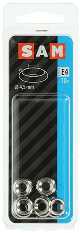 Mack 1017388 - anneau de carénage pour gâchis de vis à bois. verne. 10 pièces 4,5 mm | 10 pièces