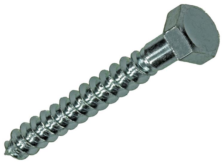 Mack 1017399 - boulon fileté à bois en acier galvanisé 14 pièces 5 x 40 mm | 10 pièces