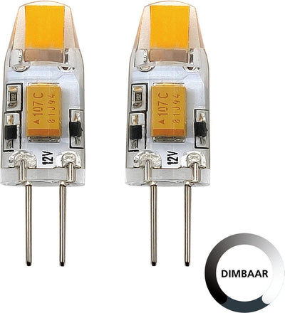 Set de lampes LED Eglo 2 pièces - g4 - 3,1 cm - dimmable - 1,2w - 2700k