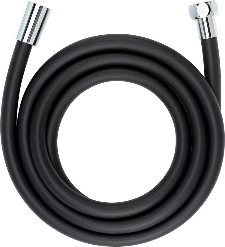 Flexible de douche Wenko design - 175cm - noir mat - anti-torsion - surface lisse