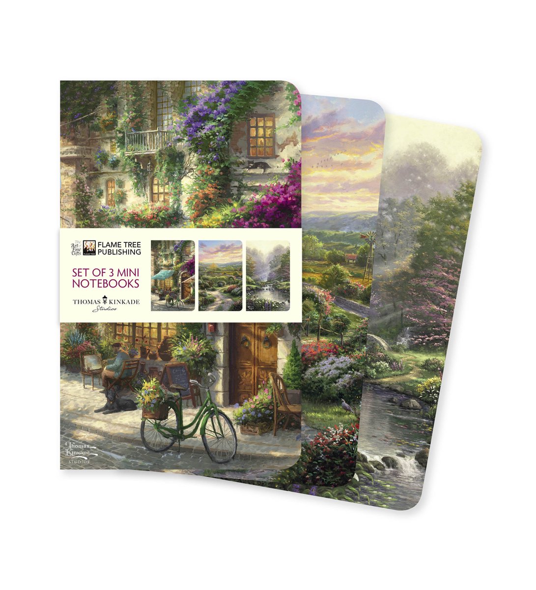 Collections de mini carnets - Thomas Kinkade ensemble de 3 mini carnets