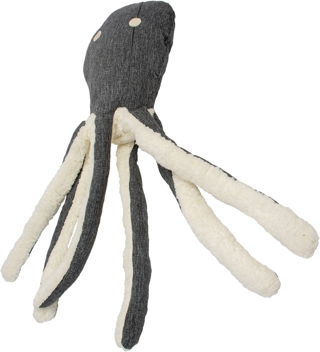 Duvo eco peluche poulpe xl - 70x22x10cm gris