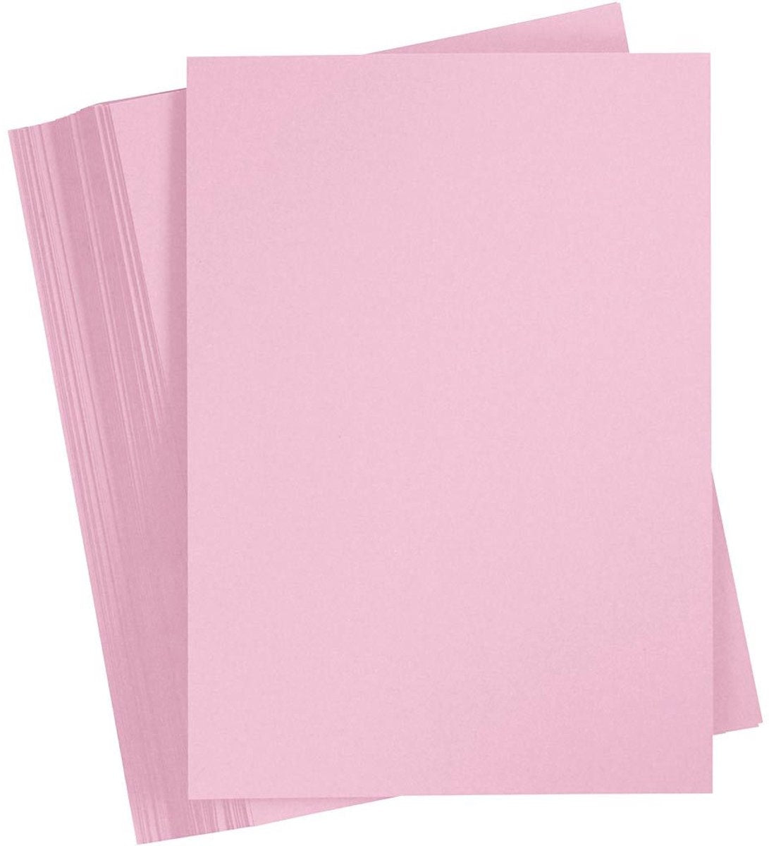Carton coloré Creativ company, a5, 180 gr, rose clair, 100 feuilles 1 boîte