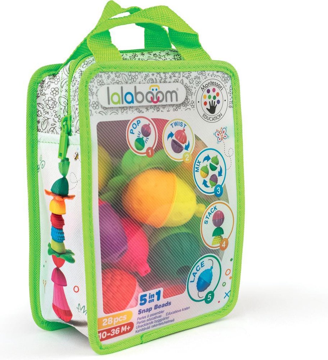 Lalaboom - perles et accessoires pédagogiques - 28 pièces