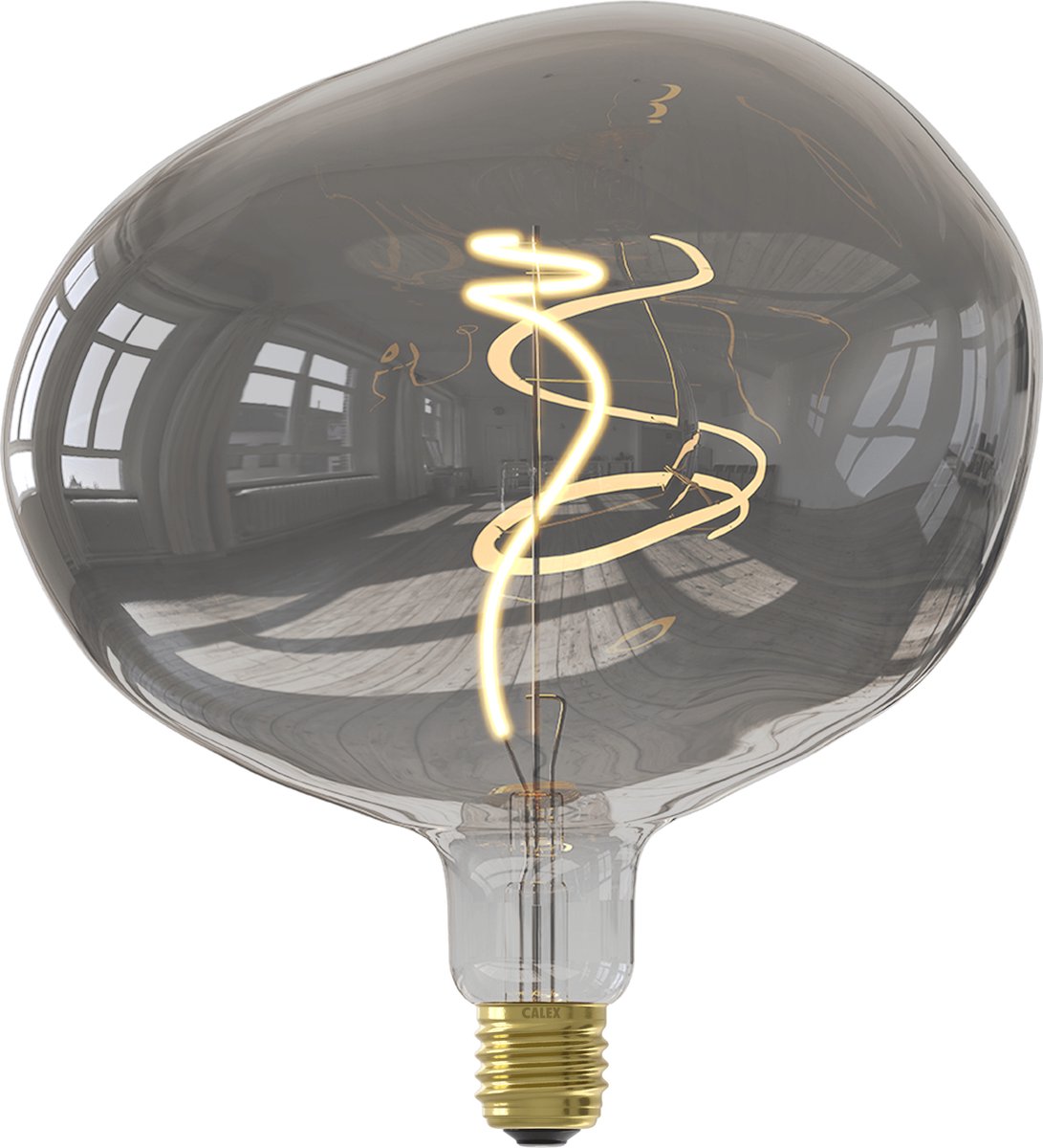 Lampe LED Calex Cobble xxl - e27 - filament - titane - lumière blanc chaud - dimmable