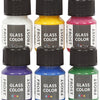 Creativ Company Couleur en verre de givre couleur de peinture en verre, 6x30 ml