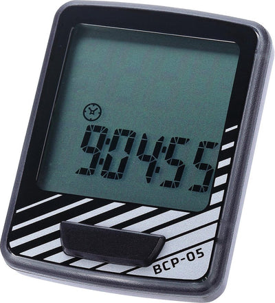 Bbb cycling ordinateur de vélo filaire - compteur kilométrique vélo - 7 fonctions - compteur de vitesse vélo - noir argent - tableau de bord 7 bcp-05