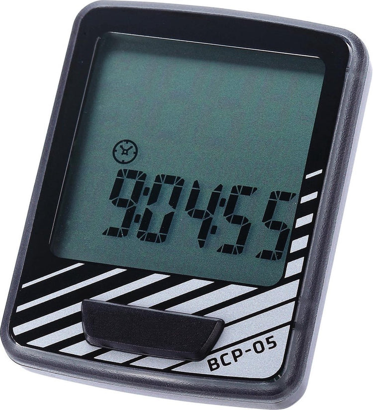 Bbb cycling ordinateur de vélo filaire - compteur kilométrique vélo - 7 fonctions - compteur de vitesse vélo - noir argent - tableau de bord 7 bcp-05
