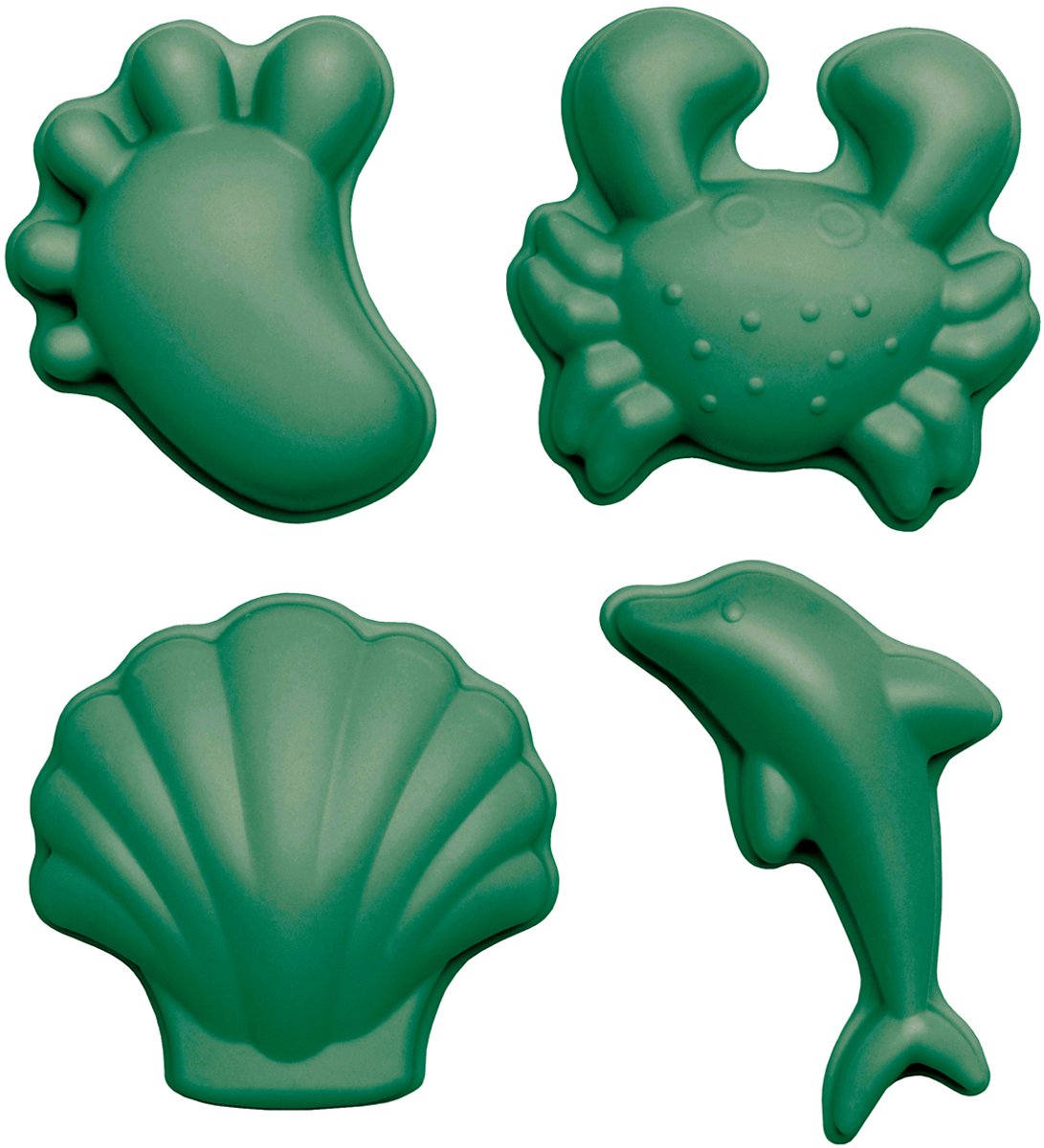Moules à sable Scrunch - vert - pliables - recyclables