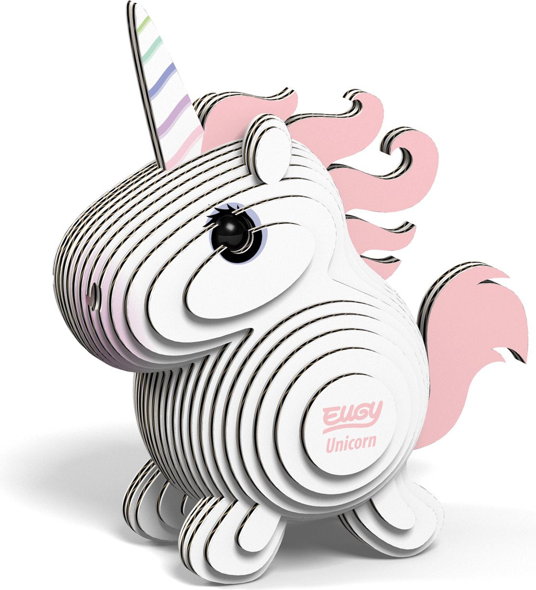 Eugy Puzzle 3D - Licorne - Figurines fantastiques - Durable - Collectionnez-les tous - 6 ans