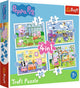 Trefl Peppa Pig Puzzle 4 en 1 - 12 15 20 24 pièces
