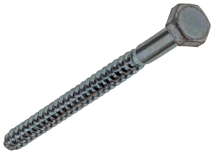 Mack 1017413 - boulon fileté à bois en acier galvanisé 1 pièce 7 x 110 mm | 10 pièces