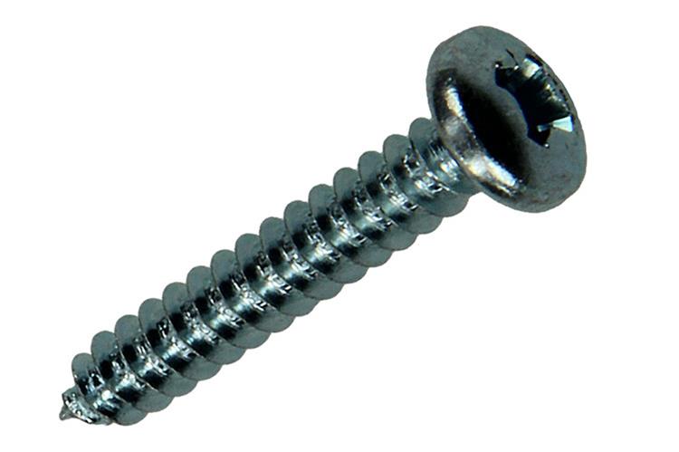 Mack 1017449 - vis autotaraudeuse à tête cylindrique galv. 15 pièces 4,2 x 25 mm | 10 pièces