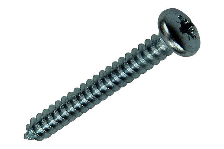 Mack 1017454 - vis autotaraudeuse à tête cylindrique galv. 9 pièces 4,8 x 38 mm | 10 pièces