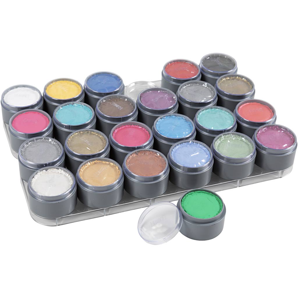 Grimas Schmink - Schvinkpalet, différentes couleurs, 24x15 ml 1 boîte