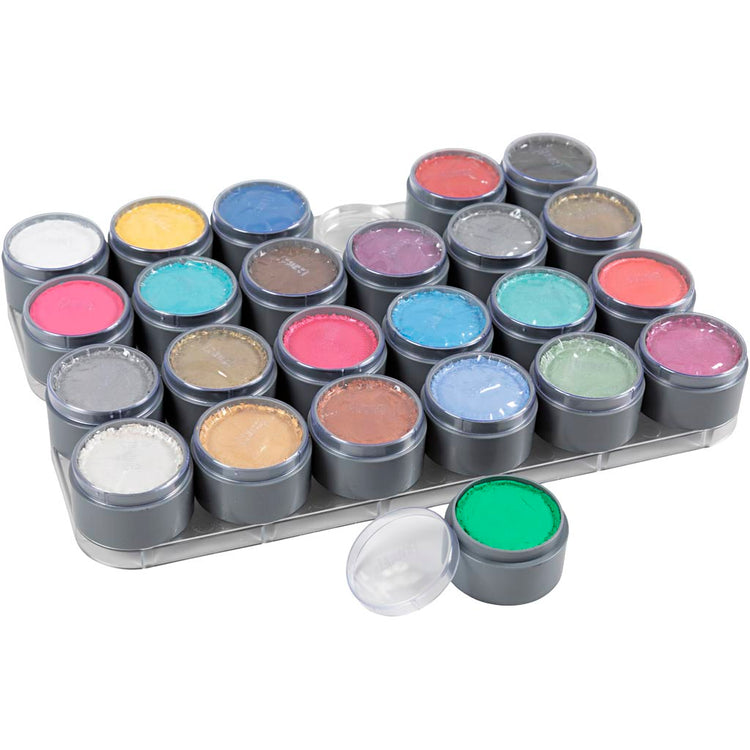 Grimas Schmink - Schvinkpalet, différentes couleurs, 24x15 ml 1 boîte