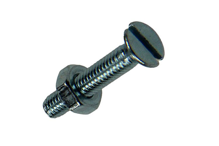 Mack 1017489 - vis à métal galvanisée. tête + écrou plaqué 27pcs m3 x 16 mm | 10 pièces