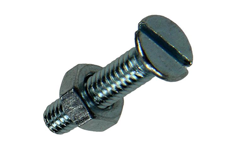 Mack 1017491 - vis à métal galvanisée. tête + écrou plaqué 20pcs m4 x 16 mm | 10 pièces